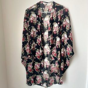Dark Floral Kimono